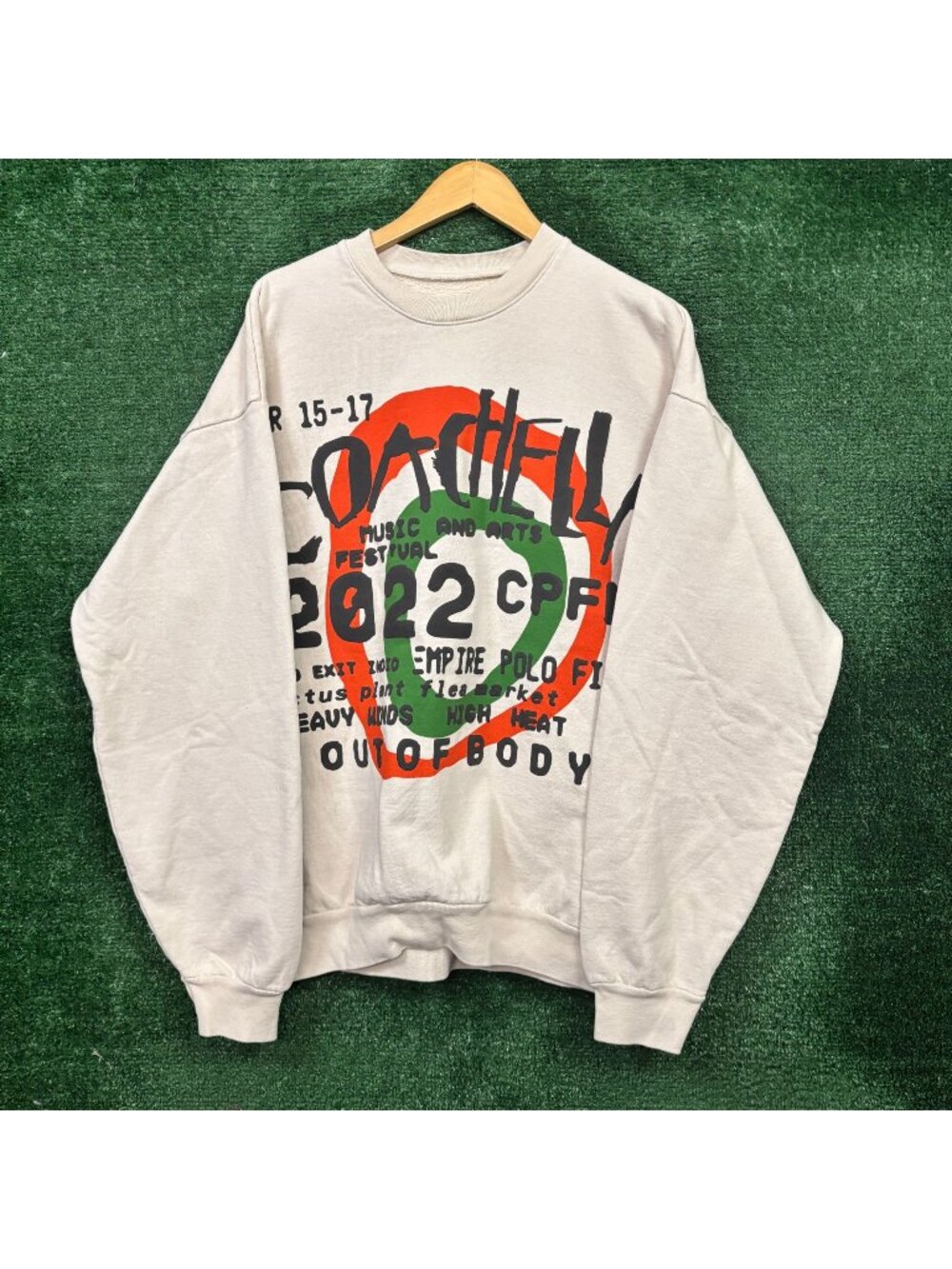 Cactus Plant Flea Market Coachella xCPFM Weekend 1 Crewneck Sweater Size Extra L